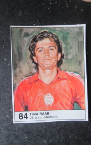 FIGURINA STICKER MUNDIAL 1982 GIORNALINO #84 TIBOR RABB UNGHERIA [AF3]