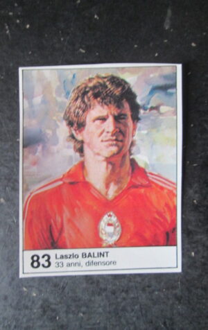 FIGURINA STICKER MUNDIAL 1982 GIORNALINO #83 LASZIO BALINT UNGHERIA [AF3]
