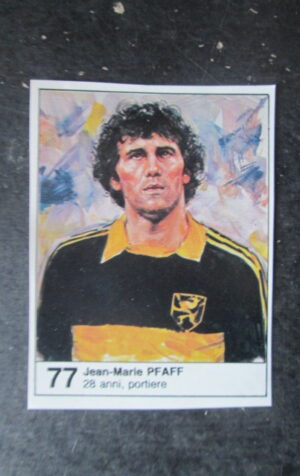 FIGURINA STICKER MUNDIAL 1982 GIORNALINO #77 JEAN-MARIE PFAFF BELGIO [AF3]