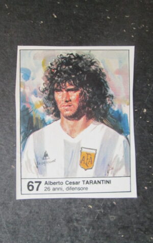 FIGURINA STICKER MUNDIAL 1982 GIORNALINO #67 CESAR TARANTINI ARGENTINA [AF3]
