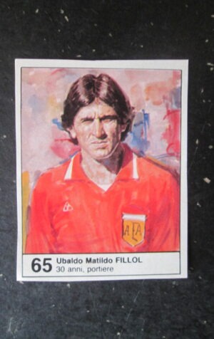 FIGURINA STICKER MUNDIAL 1982 GIORNALINO #65 UBALDO FILLOL ARGENTINA [AF3]