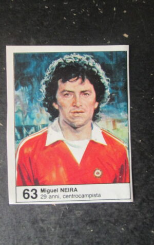 FIGURINA STICKER MUNDIAL 1982 GIORNALINO #63 MIGUEL NEIRA CILE [AF3]