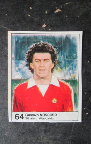 FIGURINA STICKER MUNDIAL 1982 GIORNALINO #64  GUSTAVO MOSCOSO CILE [AF3]