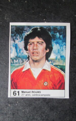 FIGURINA STICKER MUNDIAL 1982 GIORNALINO #61 MANUEL  ROJAS CILE [AF3]