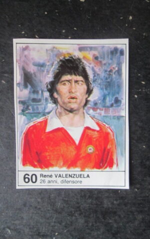 FIGURINA STICKER MUNDIAL 1982 GIORNALINO #60 RENE VALENZUELA CILE [AF3]