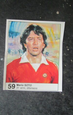 FIGURINA STICKER MUNDIAL 1982 GIORNALINO #59 MARIO SOTO CILE [AF3]