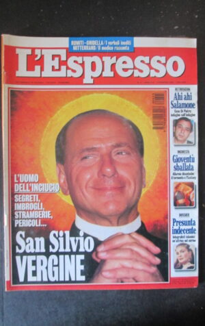 ESPRESSO  5 1996 SILVIO BERLUSCONI SEGRETI IMBROGLI STRAMBERIE PERICOLI [C36D]
