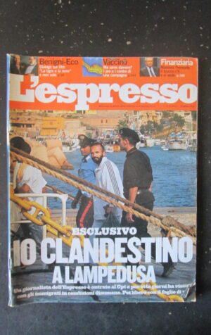 ESPRESSO 40 2005BENIGNI UMBERTO ECO TREMONTI  [DV37]