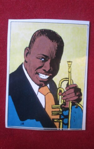 FIGURINA STICKERS GIORNALINO LOUIS ARMSTRONG 3 [AFZ]