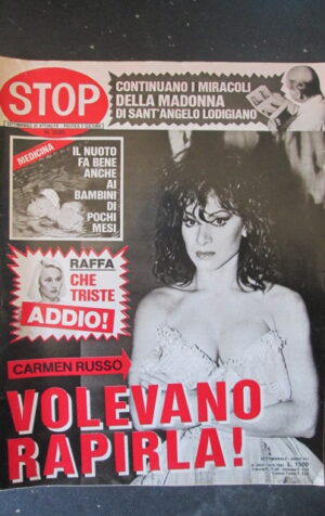 STOP 2020 1987 CARMEN RUSSO RAFFAELLA CARRA BARBARA DE ROSSI [G66A]