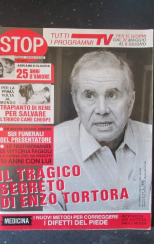 STOP 2070 1988 MORTE ENZO TORTORA CELENTANO CLAUDIA MORI [G66A]