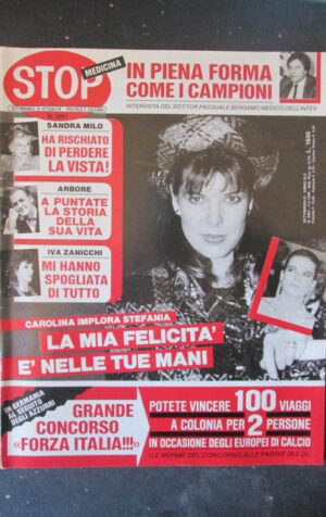 STOP 2061 1988 CAROLINA DI MONACO SANDRA MILO RENZO ARBORE ZANICCHI [G66A]