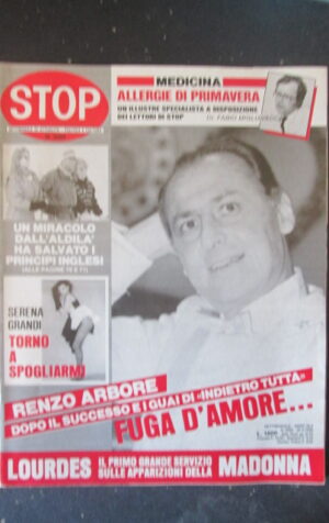 STOP 2060 1988 SERENA GRANDI RENZO ARBORE ANDY GIBB VIRNA LISI [G66A]