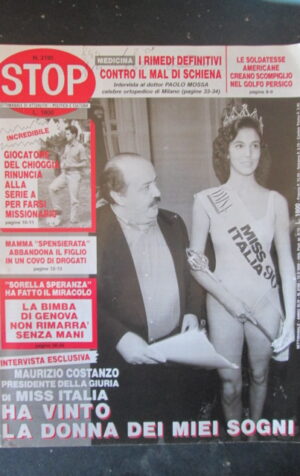 STOP 2190 1990 COSTANZO MISS ITALIA ROSANGELA BESSI JEAN ALESI - 1 [G66A]