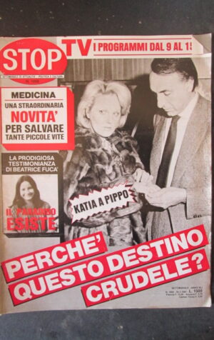 STOP 1998 1987 PIPPO BAUDO STEPHANIE DI MONACO TORTORA NICK KAMEN [G66A]