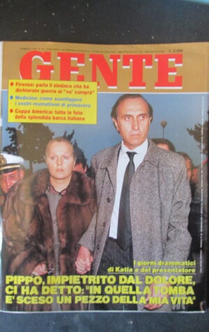 GENTE 12 1990 PIPPO BAUDO RICCIARELLI ALAIN DELON ANTHONY QUINN [G66A]