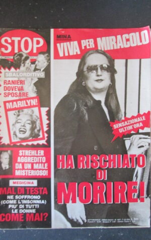 STOP 1827 1983 MINA MAZZINI GIORGIO STREHLER GRETA GARBO VANONI [G66A]