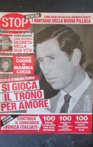 '"STOP 2065 1998 CARLO D'' INGHILTERRA SEAN CONNERY PROIETTI JOVANOTTI [G66A]"'