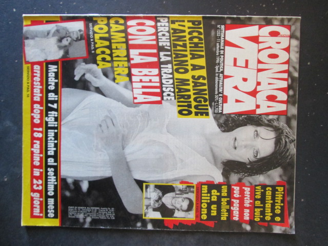 CRONACA VERA 1253 1996 RIVISTA DI CRONACA NERA E ATTUALITA [G66A]