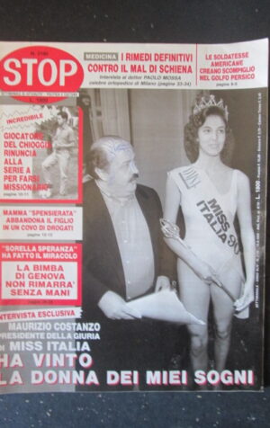 STOP 2190 1990 COSTANZO MISS ITALIA ROSANGELA BESSI JEAN ALESI - 2 [G66A]