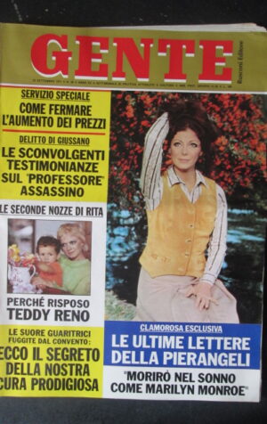 GENTE 38 1971 ANNA MARIA PIERANGELI TIZIANA DE BIANCHI GEMMA MARISA MELL [R9]