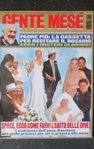 GENTE MESE 10 1998 JAYNE MANSFIELD MATRIMONIO CLAUDIA SCHIFFER  [R9]