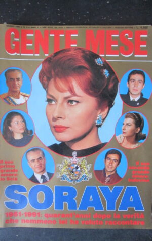 GENTE MESE 5 1991 LE VERITA DI SORAYA FARAH DIBA SCIA DI PERSIA [R9]