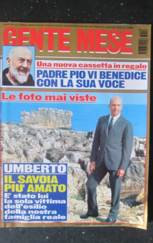 GENTE MESE 6 1997 LE FOTO MAI VISTE DI UMBERTO DI SAVOIA [R9]