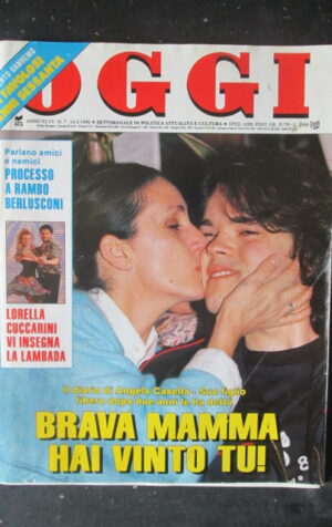 OGGI 7 1990 LORELLA CUCCARINI INSEGNA LAMBADA - RAPIMENTO CASELLA [R9]