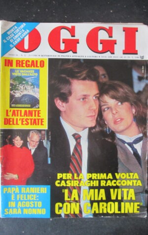 OGGI 12 1984 CAROLINA DI MONACO STEFANO CASIRAGHI KATIE RABETT [R9]