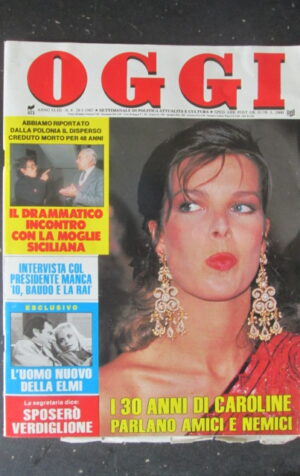 OGGI 4 1987 CAROLINA DI MONACO MARIA GIOVANNA ELMI DALIDA TENCO [R9]