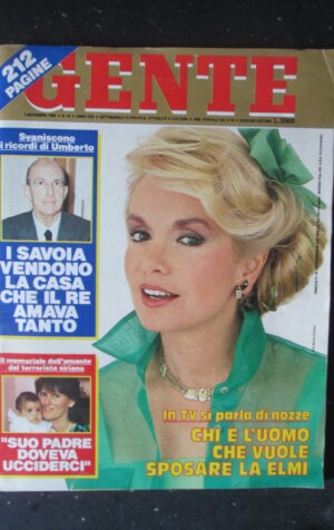 GENTE 45 1986 MARIA GIOVANNA ELMI UMBERTO SAVOIA BAUDO [R9]