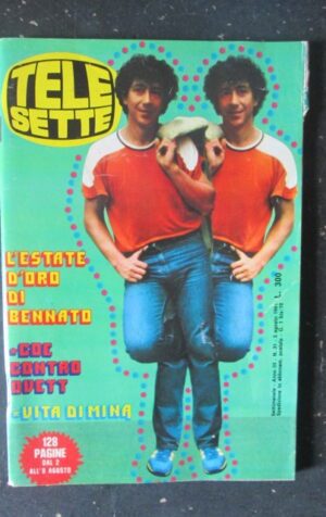 TELE SETTE 31 1981 EDOARDO BENNATO MINA MAZZINI BROOKE SHIELDS BERTRAND [R9]