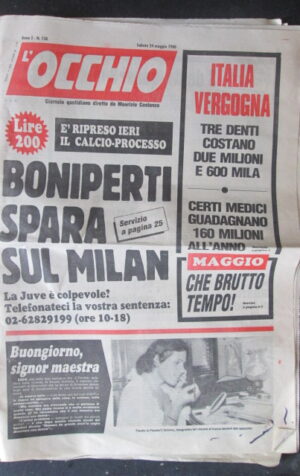 '"L'' OCCHIO 138 1980 ANOUK AIMEE BONIPERTI PAOLO ROSSI MILENA RECCIA [R9]"'