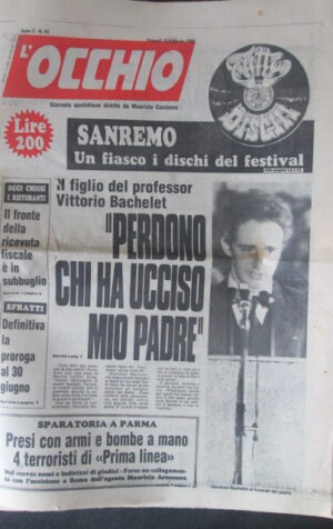 '"L'' OCCHIO 42 1980 SANREMO FUMETTO PERTINI DI GUIDO BUZZELLI MARGARET [R9]"'