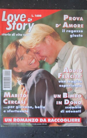 LOVE STORY 11 1996 RIVISTA FEMMINILE DI STORIE VERE [TR5]