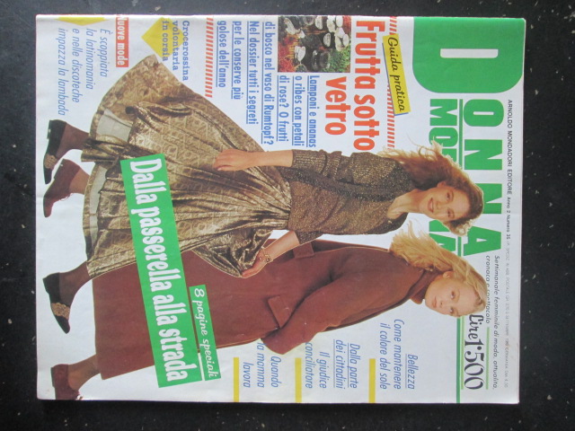 DONNA MODERNA 35 1989 GIANCARLO GIANNNI  [R10]