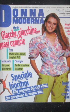 DONNA MODERNA 11 1988 FAYE DUNAWAY  [R10]