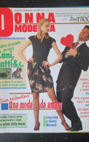 DONNA MODERNA 6 1989 ISABELLE ADJANI GIANNI MORANDI [R10]
