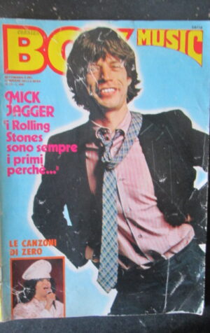 BOY MUSIC 32 1980 MICK JAGGER RENATO ZERO - INSERTO ROLLING STONES [SC35]