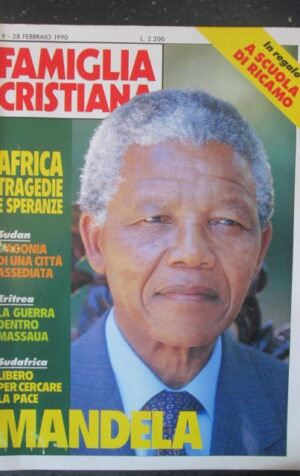 FAMIGLIA CRISTIANA 9 1990 MANDELA DOSSIER AFRICA TRAGEDIA E SPERANZE [SC35]