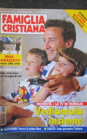 FAMIGLIA CRISTIANA 44 2000 EROS RAMAZZOTTI ELEZIONI USA BUSH CONTRO GORE [SC35]