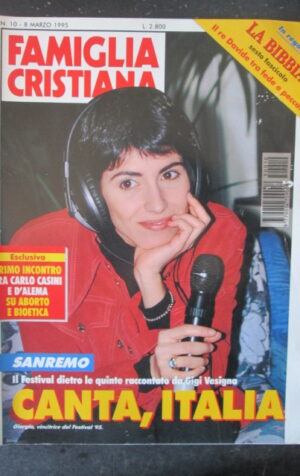 '"FAMIGLIA CRISTIANA 10 1995 SANREMO GIORGIA CARLO CASINI D'' ALEMA [SC35]"'