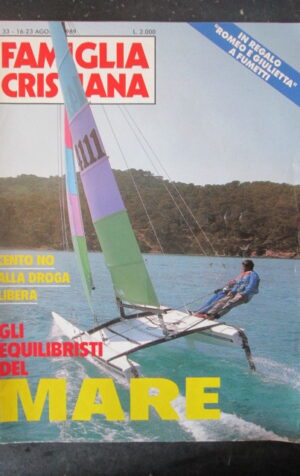FAMIGLIA CRISTIANA 33 1989 DOSSIER GLI EQUILIBRISTI DEL MARE [SC35]