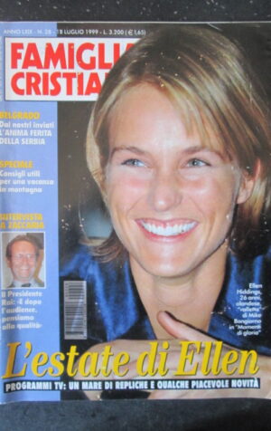 FAMIGLIA CRISTIANA 28 1999 ELLEN HIDDINGS INTERVISTA A ZACCARIA [SC35]