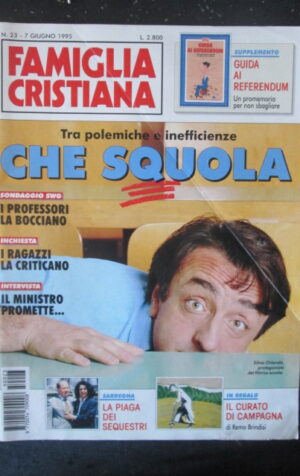 FAMIGLIA CRISTIANA 23 1995 SARDEGNA LA PIAGA DEI SEQUESTRI [SC36]