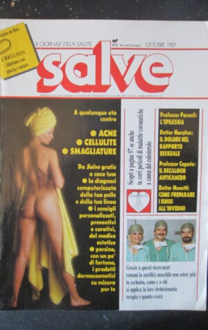 SALVE RIVISTA 10 1987 ACNE CELLULITE SMAGLIATURE [SC34]