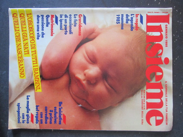 INSIEME RIVISTA DI MAMME E BAMBINI  1 1985 [SC26]