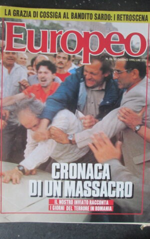EUROPEO 26 1990 Iliescu Romania RIONE SANITA NAPOLI CIRIACO CALVI COSSIGA [G103]
