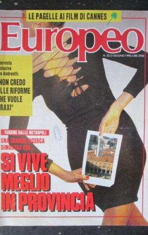 EUROPEO 22 1990 FUGA DA METROPOLI INCHIESTA RAPIMENTO CASELLA ITALIA 90 [G103]